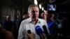 El embajador de Rusia en Cuba Víctor Koronelli habla con la prensa extranjera en La Habana, este 27 de septiembre de 2023. (REUTERS/Alexandre Meneghini)