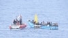 Una embarcación con migrantes irregulares a bordo es interceptada por la Guardia Costera estadounidense. (Foto: Twitter/@USCGSoutheast)