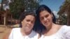La activista Ania Zamora (izquierda) y su hija la Dama de Blanco y prisionera política Sissi Abascal Zamora.