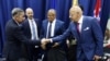 Representantes de la oposición y el gobierno de Venezuela llegan a un acuerdo sobre garantías electorales, Barbados, 17 de octubre de 2023.