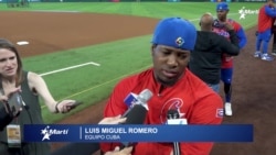 Declaraciones del lanzador cubano Luis Miguel Romero Declaraciones del lanzador cubano Luis Miguel Romero