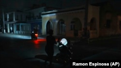 Apagón en Bauta, Artemisa, el 18 de marzo de 2024. Los cortes del servicio eléctrico durante largas horas han provocado protestas entre la población.