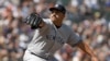 El lanzador abridor de los Yankees de Nueva York, Néstor Cortés, lanza contra los Orioles de Baltimore en la primera entrada del juego del domingo, 9 de abril, en Baltimore. (Foto AP/Steve Ruark)