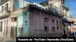 Tres niñas fallecieron al derrumbarse un balcón en La Habana Vieja, entre las calles Vives y Revillagigedo, del barrio Jesús María.