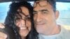 La prisionera política cubana Angélica Garrido junto a su esposo Luis Rodríguez Pérez.