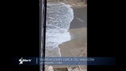 Inundaciones en los alrededores del Malecón de La Habana Inundaciones en los alrededores del Malecón de La Habana