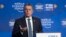 El ministro suizo del Exterior, Ignazio Cassis, durante una conferencia de prensa en la 4ta reunión de asesores de seguridad nacional que se lleva a cabo en la ciudad suiza de Davos. (AP/Markus Schreiber)