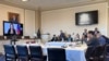 La candidata opositora venezolana, María Corina Machado, participa de forma virtual en una mesa redonda del Subcomité del Hemisferio Occidental de la Cámara de Representantes de EEUU. 7 de febrero del 2024.