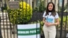 Rosa Maria Payá frente a la Embajada de Cuba en Washington, 20 de junio del 2023