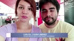 Carlos y Daria en sus últimos momentos en Cuba Carlos y Daria en sus últimos momentos en Cuba