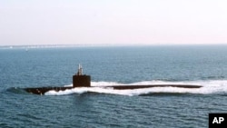 El submarino de ataque rápido estadounidense USS Helena, en una foto de archivo.