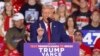 El candidato presidencial republicano, el expresidente Donald Trump, habla durante un mitin de campaña en Wilkes-Barre, Pensilvania, el sábado 17 de agosto de 2024. (Foto AP/Laurence Kesterson)
