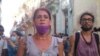 Marcha del 11J del 2021 (Imagen de Twitter del diario Washington Blade).
