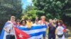 Exiliados recorrieron el Camino de Santiago Apóstol por la liberación de los presos políticos en la isla. (Foto: Cortesía de Avana de la Torre)