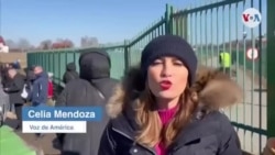 Celia Mendoza, VOA, desde la frontera de Ucrania-Polonia Celia Mendoza, VOA, desde la frontera de Ucrania-Polonia