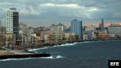 Vista general del litoral habanero.