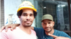 El artista Luis Manuel Otero Alcántara (izq.) y el rapero Maykel Castillo "El Osorbo", ambos del Movimiento San Isidro.