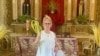 La Dama de Blanco Leticia Ramos Herrería, en Camagüey, logró asistir a misa este Domingo de Ramos. (Foto: Facebook)