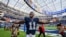 Micah Parsons, de los Dallas Cowboys, en un juego contra Los Angeles Rams. (AP/Kyusung Gong)
