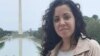 La periodista independiente Camila Acosta durante su viaje a Washington DC. (Facebook)