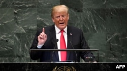 Donald Trump pronuncia su discurso ante Naciones Unidas.