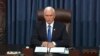 Vicepresidente Mike Pence durante la sesión del Senado del 6 de enero 2021.