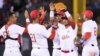 Peloteros cubanos en la Serie del Caribe 2018.