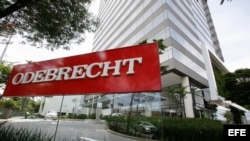 Fotografía tomada hoy, jueves 22 de diciembre de 2016, de la sede de la constructora Odebrecht en Sao Paulo (Brasil). El encargado de la nueva política anticorrupción de Odebrecht, Sérgio Foguel, miembro del Consejo de Administración del grupo, calificó