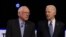 Bernie Sanders y Joe Biden. REUTERS/Randall Hill