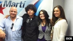 Familia Payá durante una rueda de prensa en La Habana, Cuba