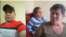 Yoandy Valdés Mondeja (izq.), junto a su madre y hermana.