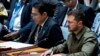 El presidente ucraniano Volodymyr Zelenskyy en el Consejo de Seguridad de la ONU el 20 de septiembre de 2023.. (AP foto/Craig Ruttle)