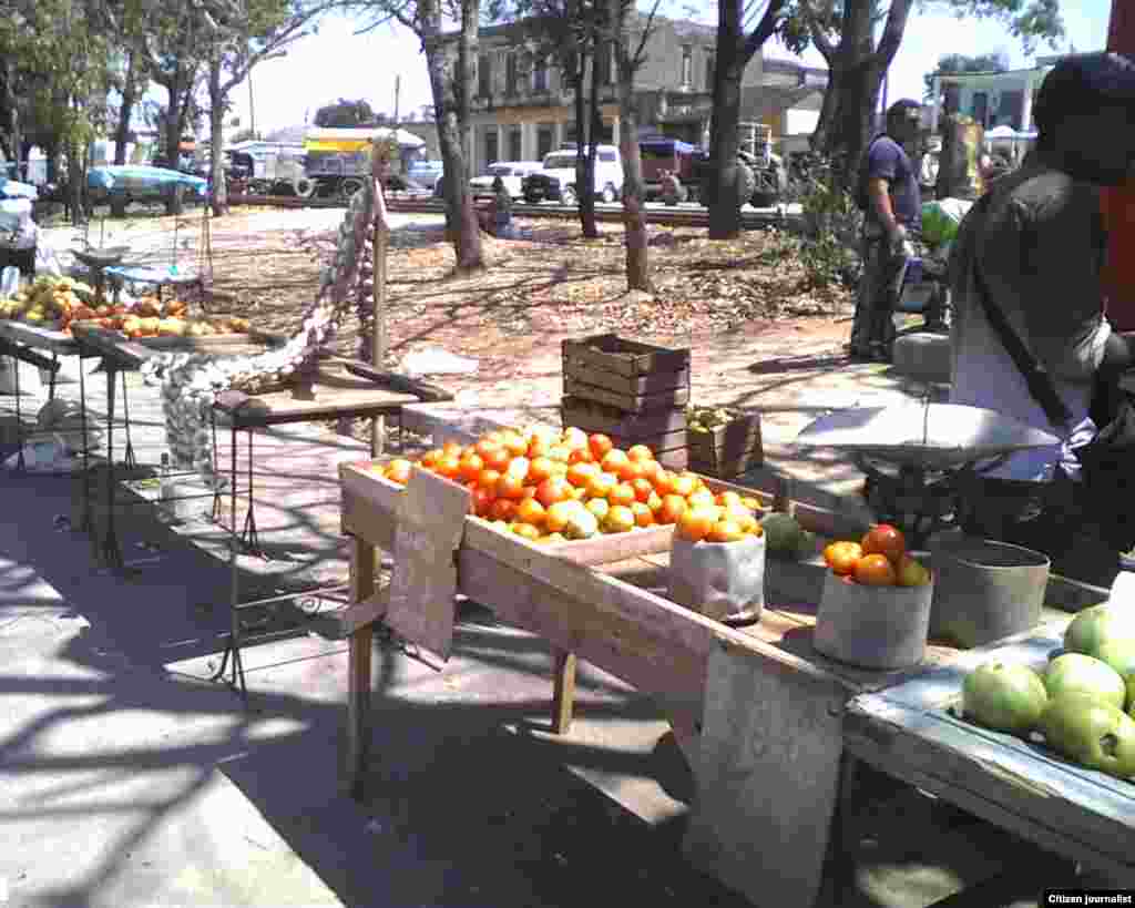El reportero ciudadano de José R Borges recorre mercados privados  de venta a la población en Cabaiguán, Sancti Spíritus.