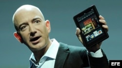 El fundador y consejero delegado de la tienda por internet Amazon, Jeff Bezos.