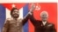 Cartel de solidaridad entre Castro y Jruschov