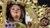 Detalle de una estatuilla de la Virgen de la Caridad del Cobre, Patrona de Cuba.