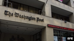 Vista general de la fachada del edificio del The Washington Post, en Washington (EE. UU.).