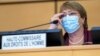 Alta Comisionada Michele Bachelet durante apertura del Consejo de Derechos Humanos de la ONU. (MARTIAL TREZZINI / POOL / AFP)