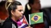 Una doctora cubana en el aeropuerto de Brasilia, antes de regresar a Cuba, el 22 de noviembre de 2018.