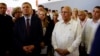 El vice primer ministro ruso Yuri Borisov, jefe de la Comisión Intergubernamental Rusia-Cuba, junto a su contraparte cubana, Ricardo Cabrisas en La Habana en 2018.