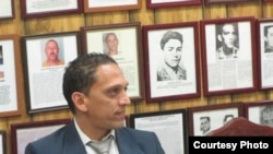 Rolando Rodríguez Lobaina, en la Unión de Ex Presos Políticos Cubanos, del Área Noreste de EEUU.