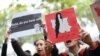 Manifestaciones en contra de la muerte de Mahsa Amini. Esta protesta fue en Berlín, el 24 de septiembre de 2022. (Reuters/Annegret Hilse).