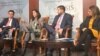 De izq. a der., Moisés Rendón, Rosa M. Payá, David Smolansky y Miriam Kornblith.
