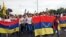 El "plantón" opositor en Anzoátegui. (NTN24 Venezuela)