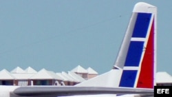 Avión de Cubana de Aviación.