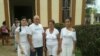 Félix Navarro y otros activistas de los derechos humanos.