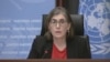 Liz Throssell , portavoz de la Oficina de la Alta Comisionada de Naciones Unidas para los Derechos Humanos.