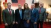 El líder opositor venezolano Edmundo González Urrutia (2do de izq. a der.) junto a los congresistas de EEUU Mike Waltz, María Elvira Salazar, Carlos A. Giménez y Mario Díaz-Balart. (Foto: @EdmundoGU/X)