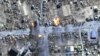 Imagen de la guerra de Rusia en la ciudad de Chernígov, Ucrania, el 16 de marzo de 2022. (Maxar Technologies via AP).