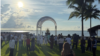 Veneración de la bendita imagen de la Virgen de la Caridad del Cobre en el malecón de la Ermita de Miami este domingo, 7 de septiembre de 2025.